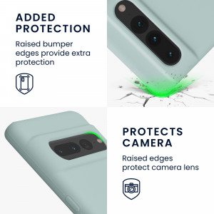 Husa kwmobile pentru Google Pixel 7 Pro, Silicon, Verde, 59452.200 - Img 4