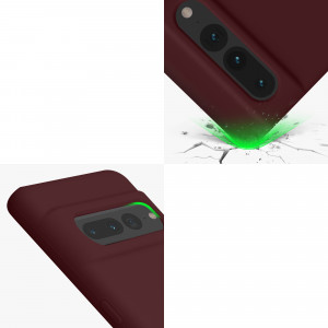 Husa kwmobile pentru Google Pixel 7 Pro, Silicon, Visiniu, 59452.187 - Img 8