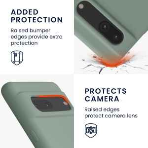 Husa Kwmobile pentru Google Pixel 7, Verde, Silicon, KWM0000171I043C - Img 3