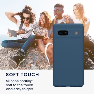 Husa Kwmobile pentru Google Pixel 7a, Albastru, Silicon, KWM000019YF044C - Img 3