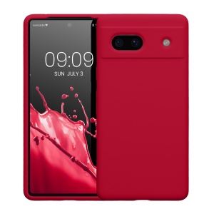 Husa Kwmobile pentru Google Pixel 7a, Rosu, Silicon, KWM000019YE014C - Img 2