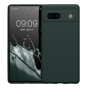 Husa Kwmobile pentru Google Pixel 7a, Verde inchis, Silicon, KWM000019YF018C - Img 2