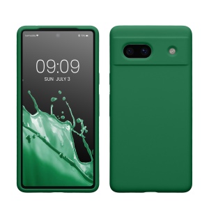 Husa Kwmobile pentru Google Pixel 7a, Verde, Silicon, KWM000019YE020C - Img 1