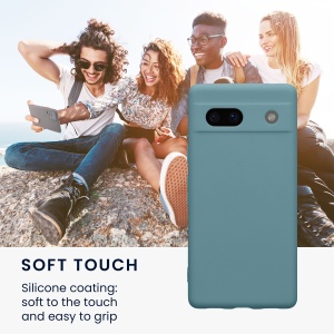 Husa Kwmobile pentru Google Pixel 7a, Verde, Silicon, KWM000019YF026C - Img 3