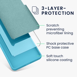 Husa Kwmobile pentru Google Pixel 8 Pro, Albastru deschis, Silicon, KWM0000208G032C - Img 9