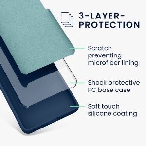 Husa Kwmobile pentru Google Pixel 8 Pro, Albastru inchis, Silicon, KWM0000208G030C - Img 8