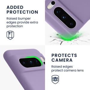 Husa Kwmobile pentru Google Pixel 8 Pro, Mov, Silicon, KWM0000208G036C - Img 7