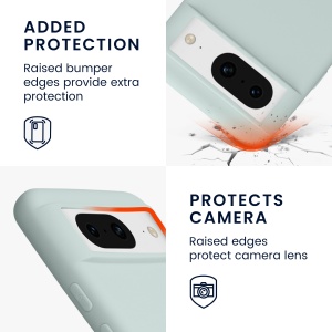 Husa Kwmobile pentru Google Pixel 8, Verde deschis, Silicon, KWM0000208H007C - Img 9