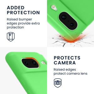 Husa Kwmobile pentru Google Pixel 8, Verde, Silicon, KWM0000208F022C - Img 9