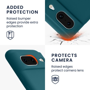 Husa Kwmobile pentru Google Pixel 8, Verde, Silicon, KWM000020JF014C - Img 8