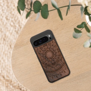 Husa Kwmobile pentru Google Pixel 9 Pro XL, Maro, Lemn/Silicon, KWM000020QT003C - Img 5