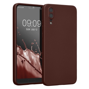 Husa Kwmobile pentru Huawei P20, Rosu inchis, Silicon, KWM0000193F008C - Img 1