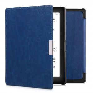 Husa kwmobile pentru Kobo Aura Edition 1, Piele ecologica, Albastru, 24410.04 - Img 1