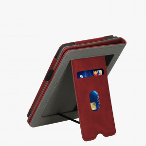 Husa kwmobile pentru Kobo Clara 2E, Piele ecologica, Visiniu, 60055.03 - Img 6
