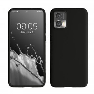 Husa kwmobile pentru Motorola Edge 30 Neo, Silicon, Negru, 60081.47 - Img 1
