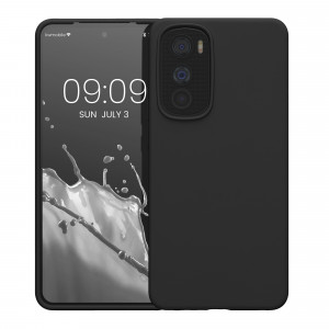 Husa Kwmobile pentru Motorola Edge 30, Silicon, Negru, 58537.01 - Img 2