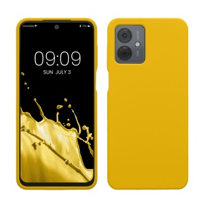 Husa Kwmobile pentru Motorola Moto G14, Galben, Silicon, KWM000022ND003C - Img 1