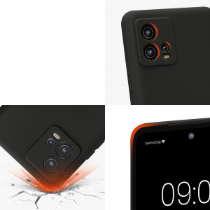 Husa kwmobile pentru Motorola Moto G72, Silicon, Negru, 60342.47 - Img 7