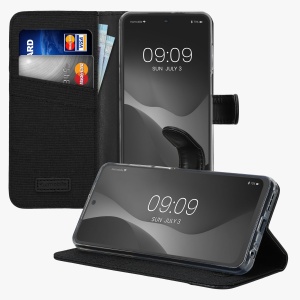 Husa Kwmobile pentru Motorola Moto G73, Negru, Textil/Silicon, 60833.73 - Img 3