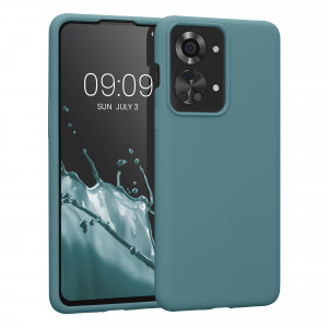 Husa Kwmobile pentru OnePlus Nord 2T, Silicon, Verde, 58764.206 - Img 1