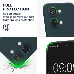 Husa Kwmobile pentru OnePlus Nord 3 5G, Verde inchis, Silicon, 61767.202 - Img 4