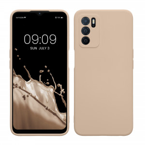 Husa Kwmobile pentru OPPO A16/A16s/A54s, Crem, Silicon, 57572.225 - Img 1