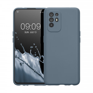 Husa kwmobile pentru OPPO A94 5G, Silicon, Gri, 58332.12 - Img 2