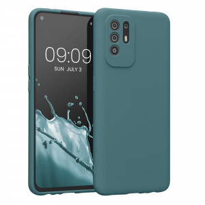 Husa Kwmobile pentru OPPO A94 5G, Silicon, Verde, 58332.207 - Img 1