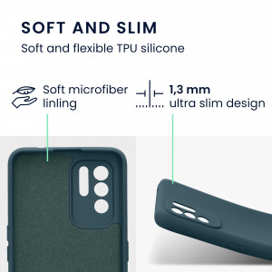 Husa Kwmobile pentru OPPO A94 5G, Silicon, Verde, 58332.57 - Img 3