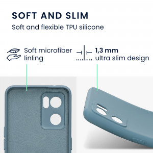 Husa Kwmobile pentru OPPO Find X5 Lite, Silicon, Verde, 57633.207 - Img 3
