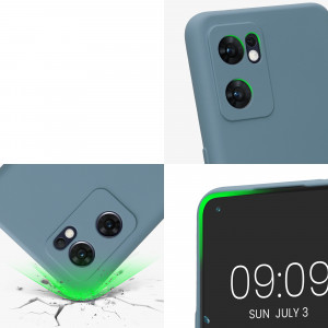 Husa Kwmobile pentru OPPO Find X5 Lite, Silicon, Verde, 57633.207 - Img 8
