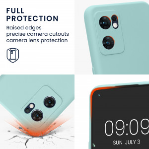 Husa Kwmobile pentru OPPO Find X5 Lite, Silicon, Verde, 57633.71 - Img 4