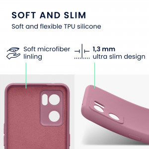 Husa Kwmobile pentru OPPO Find X5 Lite, Silicon, Violet, 57633.167 - Img 3
