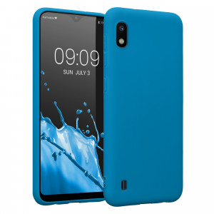 Husa Kwmobile pentru Samsung Galaxy A10, Silicon, Albastru, 49814.224 - Img 1