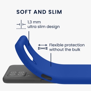 Husa Kwmobile pentru Samsung Galaxy A12, Albastru, Silicon, KWM000012BL057C - Img 6