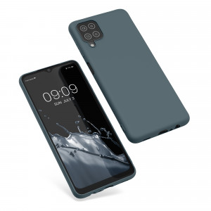 Husa Kwmobile pentru Samsung Galaxy A12, Silicon, Albastru, 54048.202 - Img 2