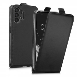 Husa Kwmobile pentru Samsung Galaxy A13, Piele ecologica, Negru, 58616.01 - Img 2