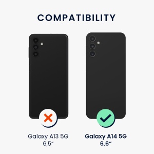 Husa Kwmobile pentru Samsung Galaxy A14 5G, Albastru deschis, Silicon, 60808.58 - Img 6