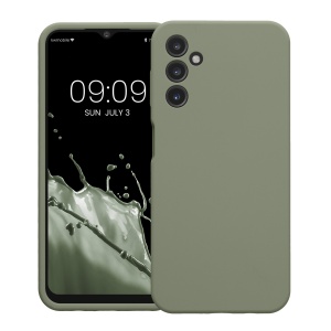 Husa Kwmobile pentru Samsung Galaxy A14 5G, Verde, Silicon, KWM000018GD031C - Img 2