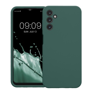 Husa Kwmobile pentru Samsung Galaxy A14 5G, Verde, Silicon, KWM000018GD032C - Img 2