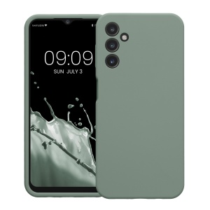 Husa Kwmobile pentru Samsung Galaxy A14 5G, Verde, Silicon, KWM000018GD040C - Img 2