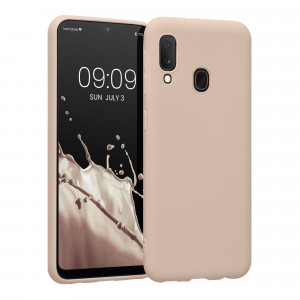 Husa kwmobile pentru Samsung Galaxy A20e, Silicon, Roz, 48738.225 - Img 1