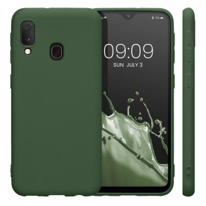 Husa Kwmobile pentru Samsung Galaxy A20e, Silicon, Verde, 48738.118 - Img 2