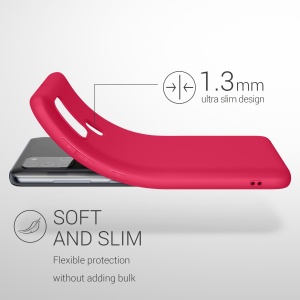 Husa Kwmobile pentru Samsung Galaxy A21s, Roz, Silicon, KWM000011GI018C - Img 7