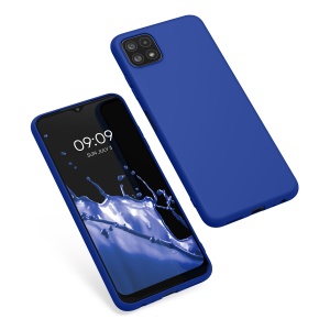 Husa Kwmobile pentru Samsung Galaxy A22 5G, Albastru, Silicon, KWM0000138D037C - Img 2