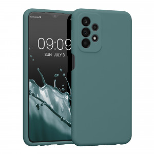 Husa kwmobile pentru Samsung Galaxy A23 /Galaxy A23 5G, Silicon, Verde, 57829.207 - Img 1