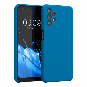 Husa Kwmobile pentru Samsung Galaxy A32 5G, Silicon, Albastru, 54336.228 - Img 1