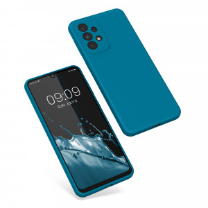 Husa Kwmobile pentru Samsung Galaxy A33 5G, Albastru, Silicon, 57833.224 - Img 2