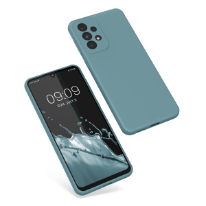 Husa Kwmobile pentru Samsung Galaxy A33 5G, Verde inchis, Silicon, KWM000015GQ053C - Img 2