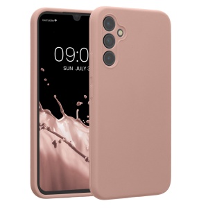 Husa Kwmobile pentru Samsung Galaxy A34 5G, Roz deschis, Silicon, KWM000018GC056C - Img 1